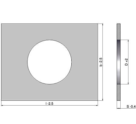400 N/mm2 with center hole