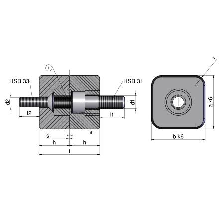 HSB 082 Square Centering Unit (DLC)